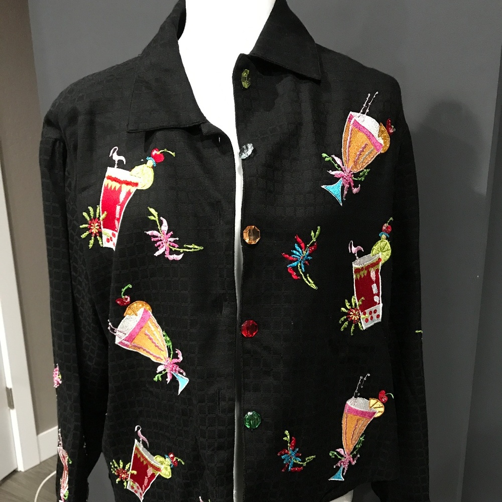 Black Blazer with Drinks